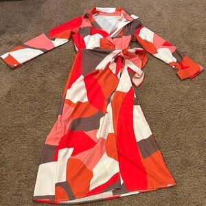 Woman’s wrap dress